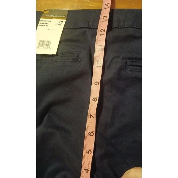 Lee L129806 Womens Navy Relaxed‎ Fit Original All Day Jeans Size 10 L NWT #154C - Picture 8 of 16